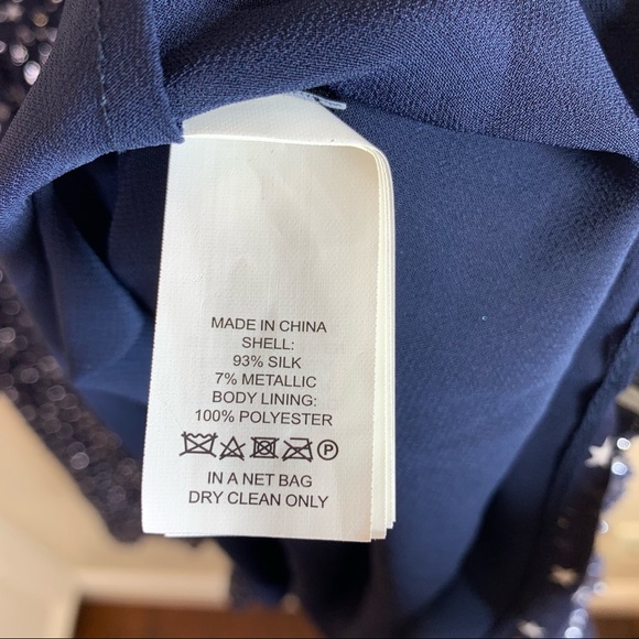 Kate Spade Night Sky Dot Ruffle Fit & Flare Dress - Picture 10 of 10